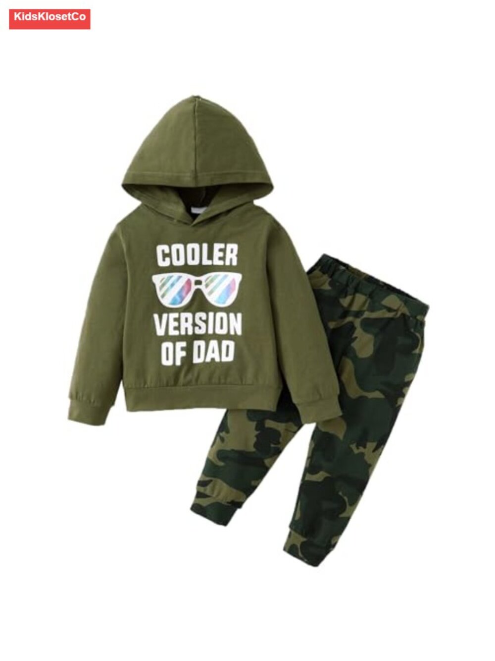 Toddler Boys Hoodie Sweatsuit Set Camo Jogger Outfit
